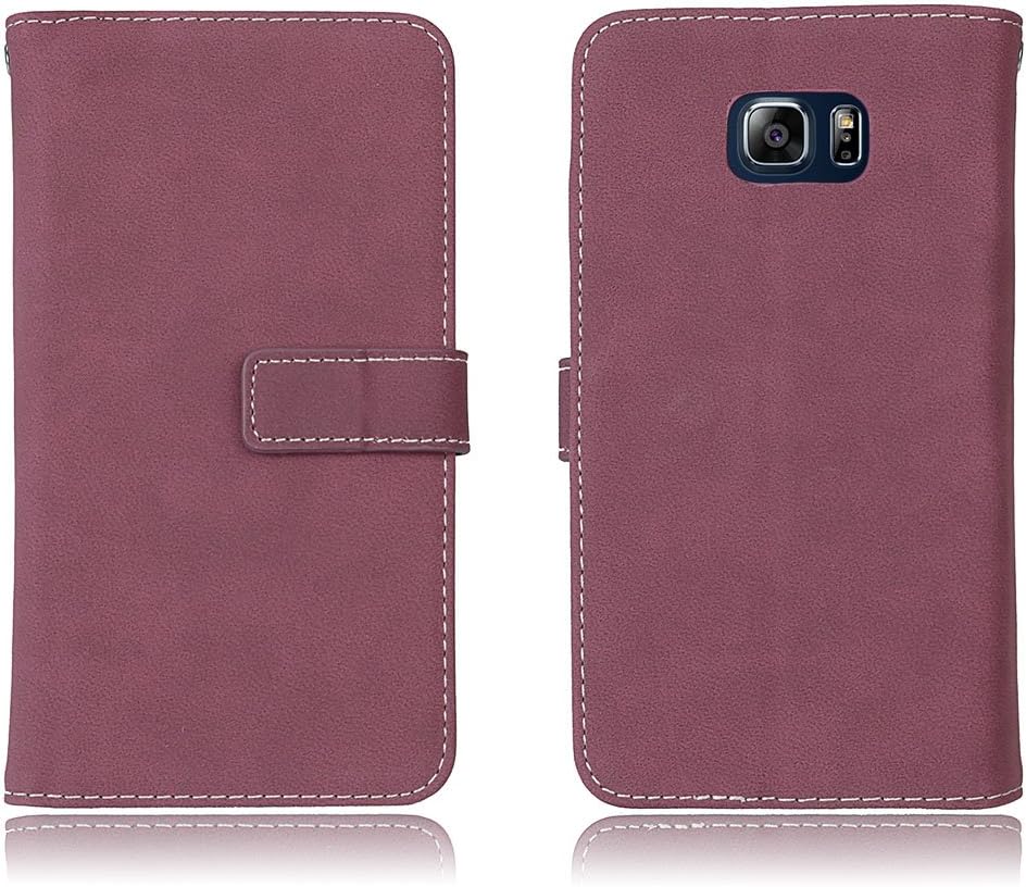 AICEDA Samsung Galaxy Note 5 Wallet Case, Stylish Slim PU Leather Anti-Scratch Stand and Card Holders Wallet Phone Cover Flip Protective Case for Samsung Galaxy Note 5 -Hot Pink