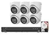 LTS 8CH Security Camera System Kit 8-ch DVR w/ 2TB HDD + 2MP Hybrid Light Turret Cameras, LTD8308D-ETC, CMHT2122-28LF (6 Cameras)