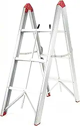 Escada Dobrável Ultracompacta de Alumínio com 6 Degraus