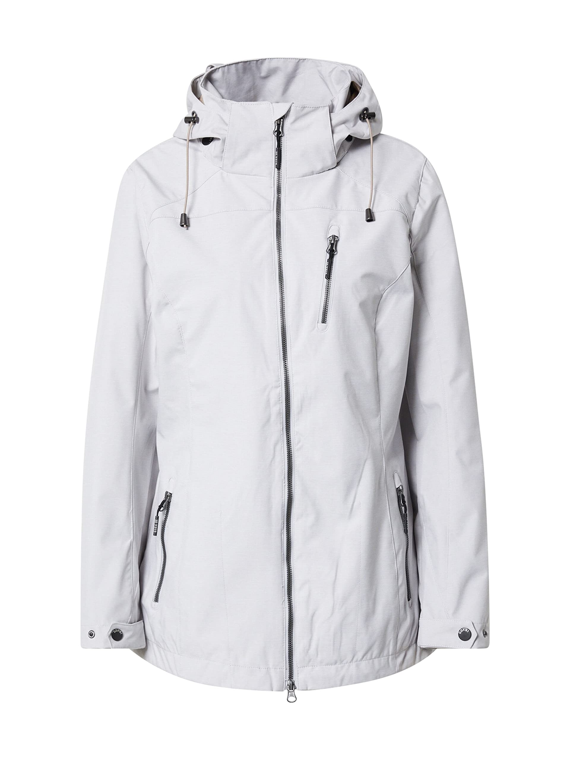 G.I.G.A. DX Solena Women's Casual Softshell Jacket with Zip-Off Hood, womens, Softshell jacket with zip-off hood, 33059-000, lightgrey, 38