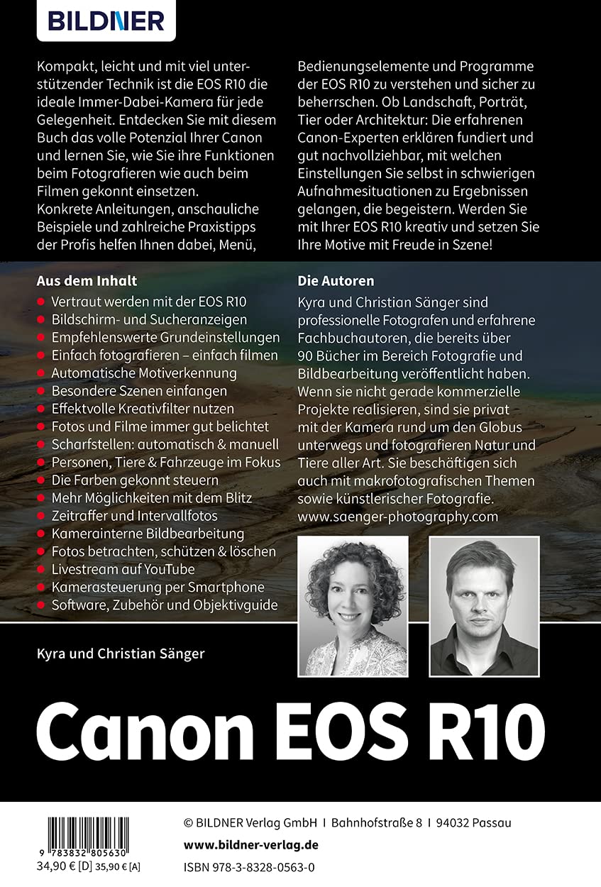 Canon EOS R10: Das umfangreiche Praxisbuch zu Ihrer Kamera!