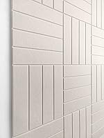 Vista 6 de Paneles de fieltro para decoración de interiores, paneles decorativos de pared blancos para dormitorio, sala de estar y oficina, despegar y pegar