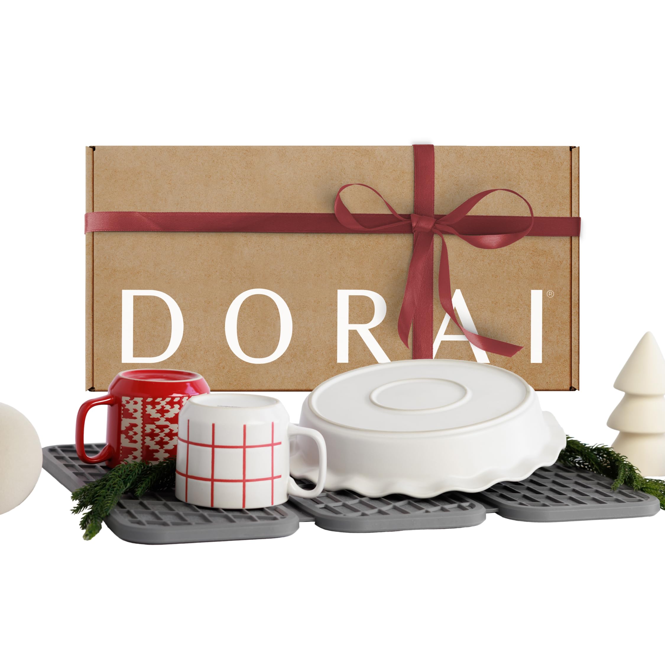 Dorai Home Dish Pad – Quick-Dry Diatomite Stone Drying Mat for Kitchen Counter, 19.9" x 15.2" x 0.52", Slate