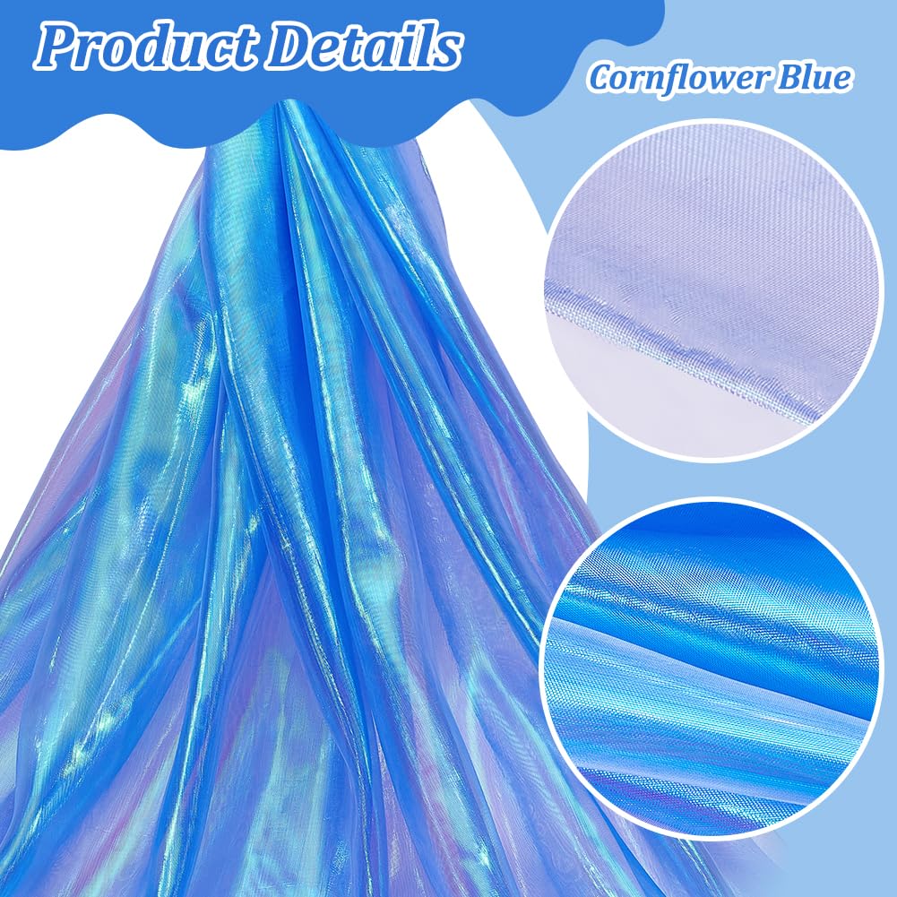 Transparenter Schillernder Organza-Stoff – Holografischer Gaze, 150 Cm Breit, 4 M Lang, Polyester
