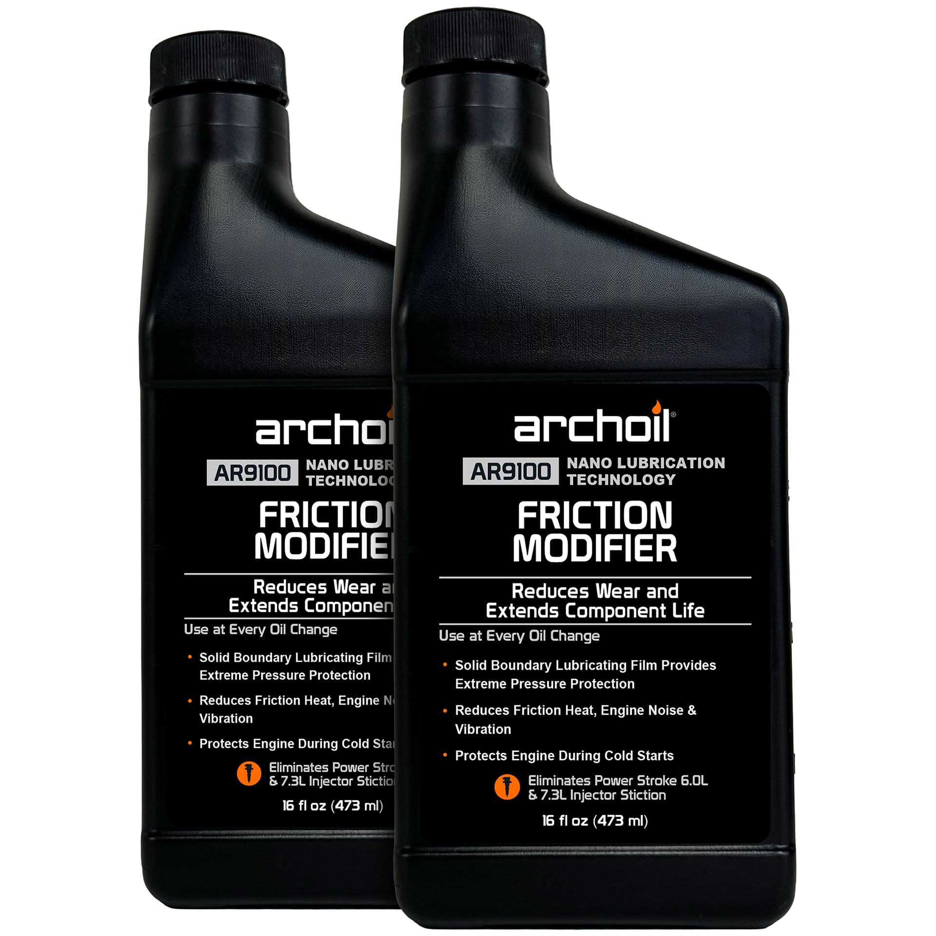 Archoil AR9100 Friction Modifier VALUE PACK - TWO 16oz Bottles of AR9100 for TWO PowerStroke Treatments