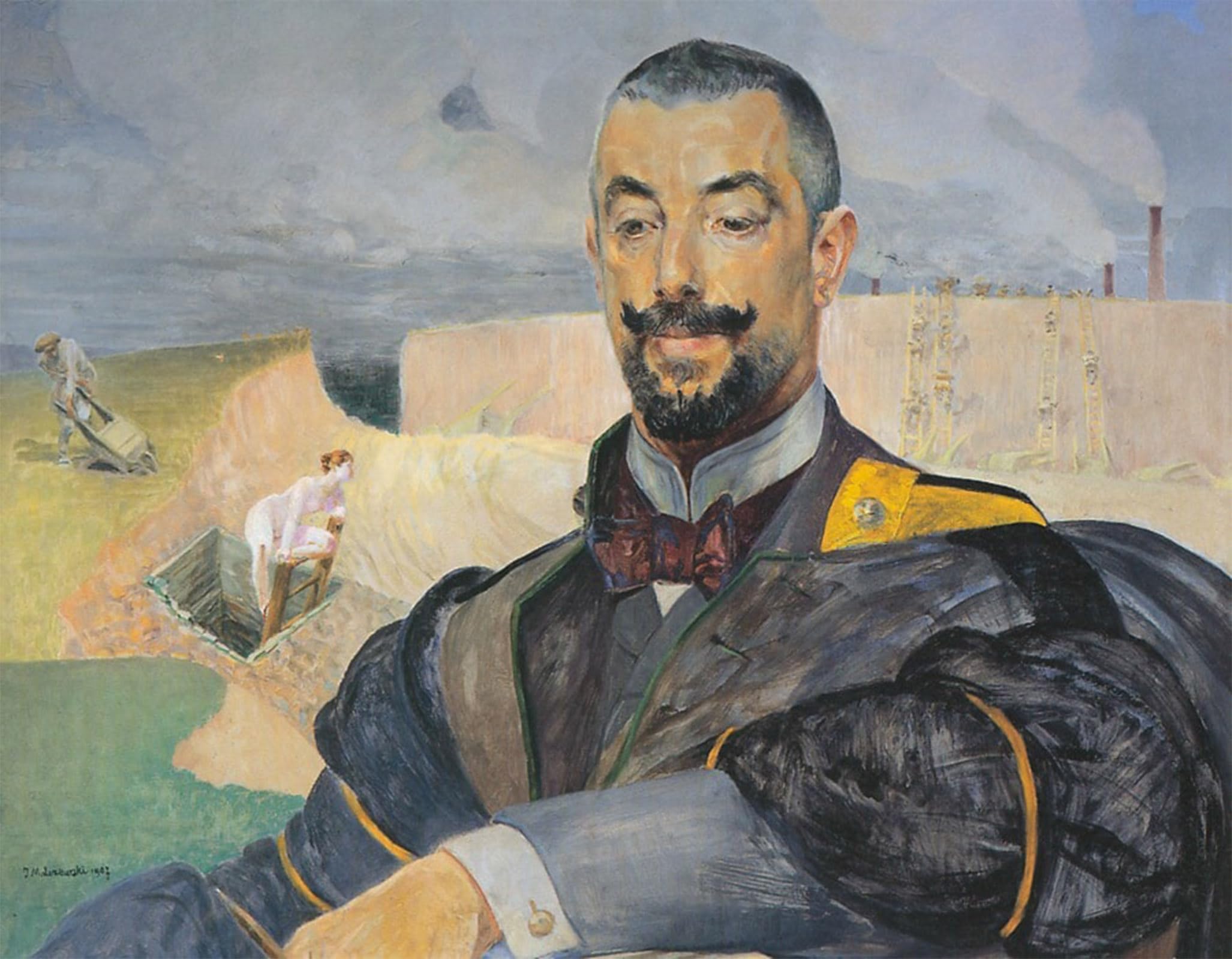 POSTERIIk Famous Animal Posters Vintage Picture Portrait of Erazm Baracz by Jacek Malczewski Modern Wall Decor for Home Decor 60x90cm
