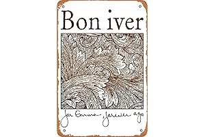 A Glimpse of Music Serenity: Bon Iver Poster Retro Metal Tin Vintage Sign