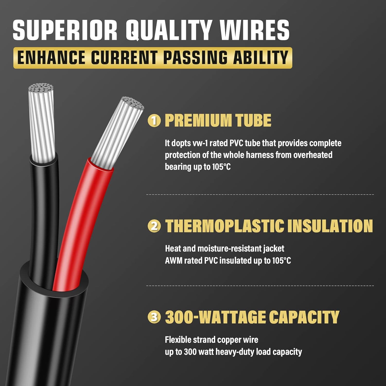 Willpower LED Light Bar Replacement Wiring Harness Kit 12V 14AWG Heavy Duty 5Pin Rocker Switch ON Off Waterproof Switch Power 40A Relay Blade Fuse for Off Road Driving Lights Fog Work Lights (1 Lead)