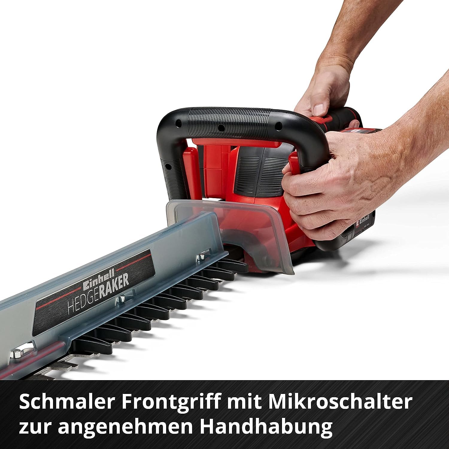 Einhell Akku-Heckenschere GE-CH 36/65 Li-Solo Power X-Change (36 V, 65 cm Schnittlänge, 30 mm Zahnabstand, drehbarer Handgriff, inkl. Schnittgutsammler, ohne Akku)