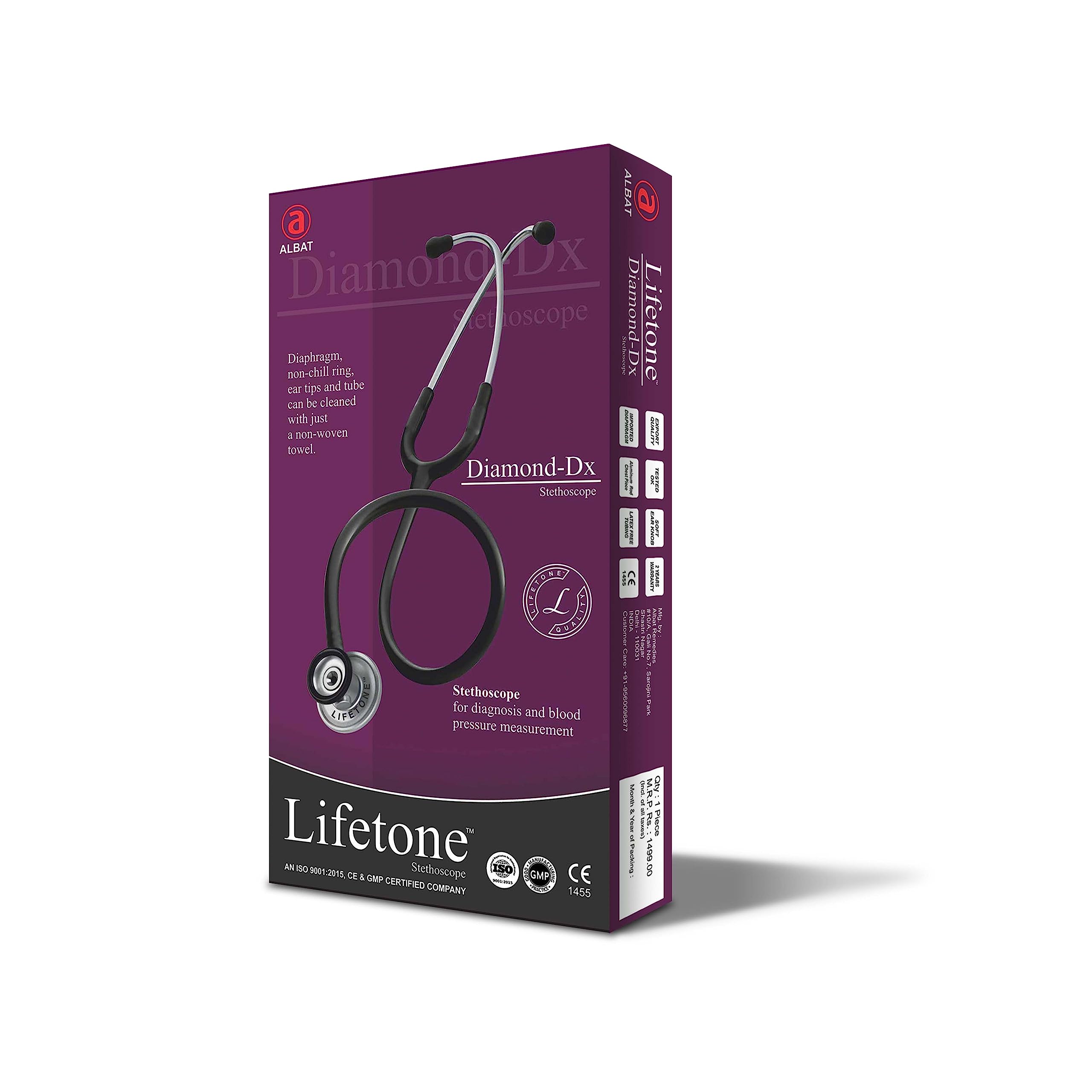 LIFETONE Stethoscope for Doctors and Medical Students (Diamond-Dx) (B075RD63PQ) Amazon Price History, Amazon Price Tracker