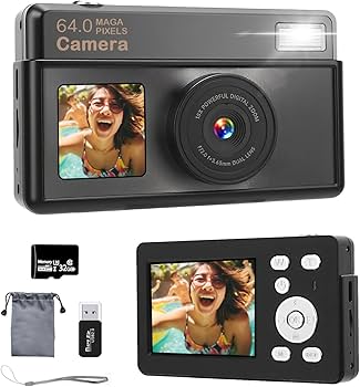 Amazon | デジカメ【4K動画撮影 6400万画素 デュアルスクリーン