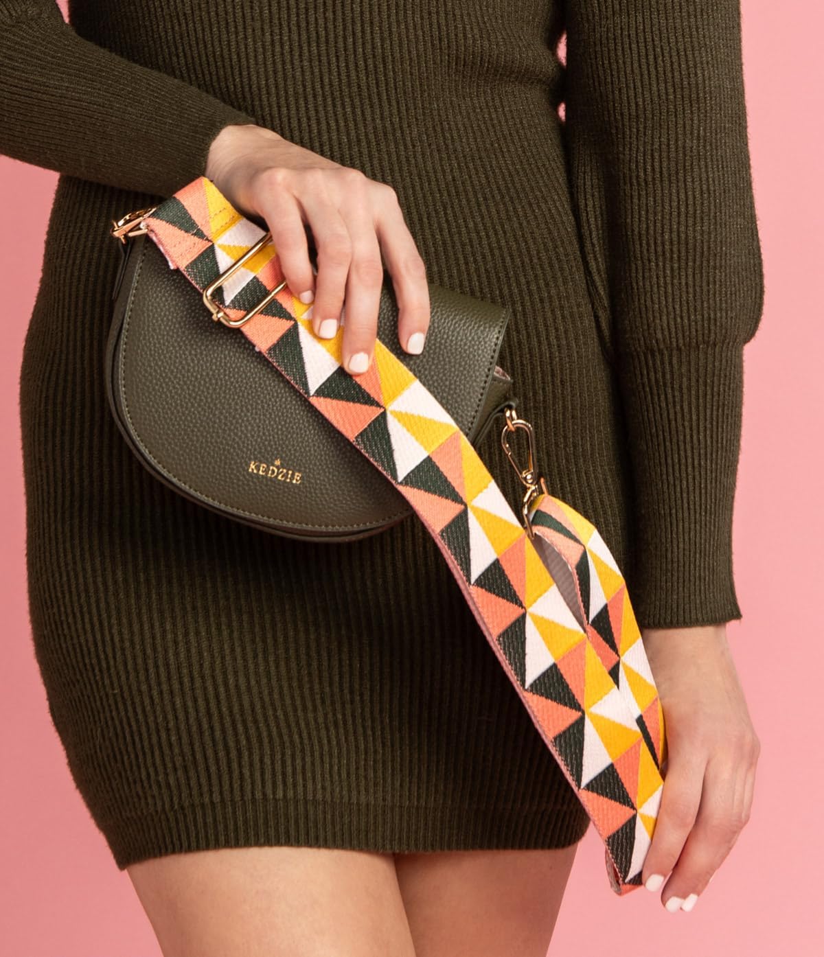 KEDZIE Embroidered Interchangeable Bag Straps Adjustable Length 55” Handbag Purse 2-inch Wide Guitar Style Crossbody Strap - Image 8