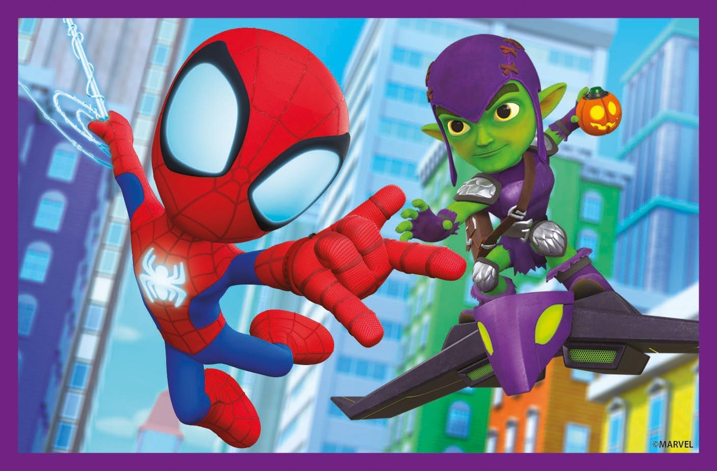 Clementoni Marvel Spidey and His Amazing Friends - 6 Pieces Children 2 Years, Cartoons, Cubes, Superhero Puzzles, Made in Italy, Multicoloured, 40661