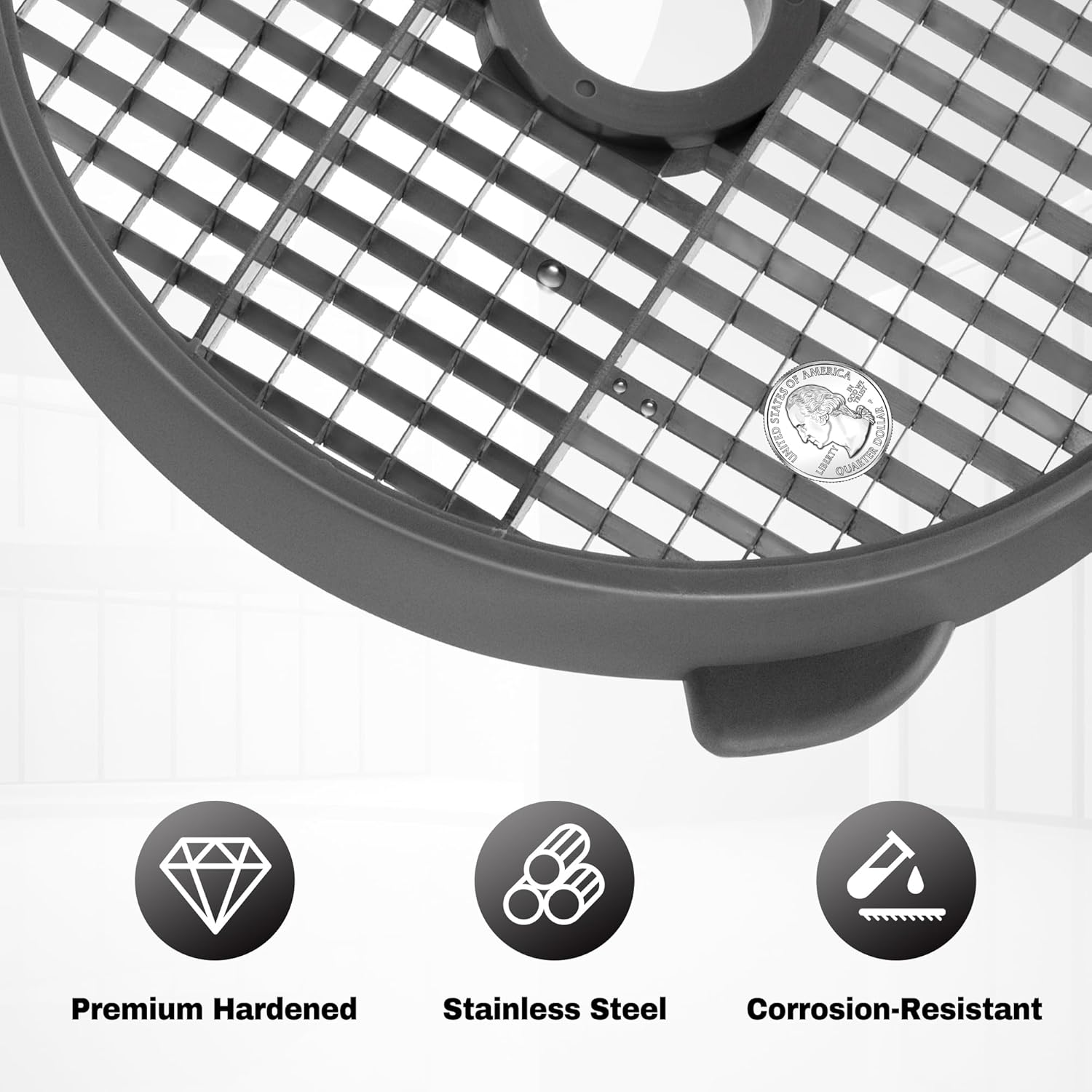 #28119 Genuine OEM Commercial Dicing Grid - 10mm x 10mm Precise Dice Cut Replacement Grid - For Robot Coupe R502 R602 R652 R752 CL50 CL52 CL55 CL60, CL Series & Leading Commercial Food Processors