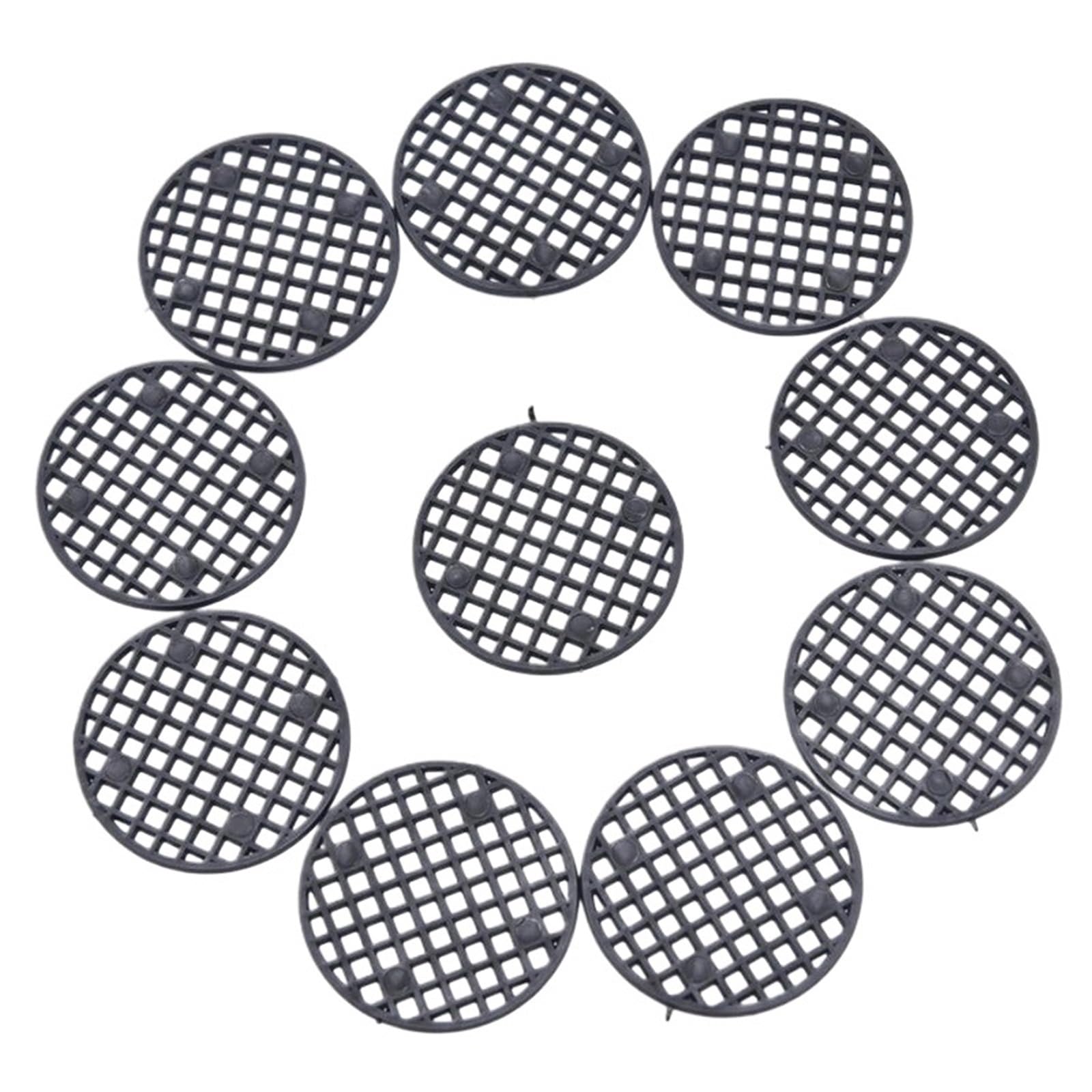 XIUsheUA Pot Bottom Grid Mat 10Pcs Flower Pot Hole Mesh Pad Bottom Grid Mat Breathable Leakproof Bonsai Pads Drainage for Gardening(4.5cm)