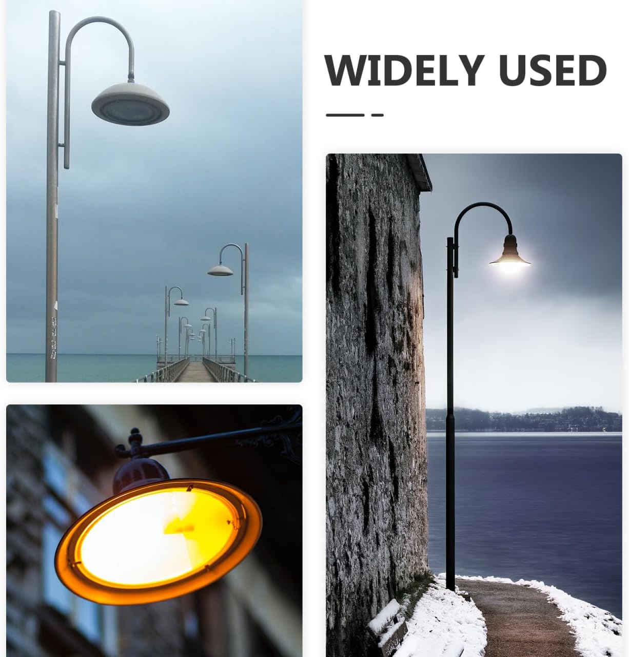 Outdoor Enamel Lamp Shade 11.81X11.41X1.96In Waterproof Industrial Light Cover Vintage Street Lamp Shade for Garden Mining Sites
