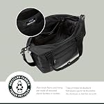 ROOTS Duffle Sac de voyage – Compartiment principal zippé avec fente pour ordinateur portable, sangle amovible, fabriqué à partir de tissus recyclés