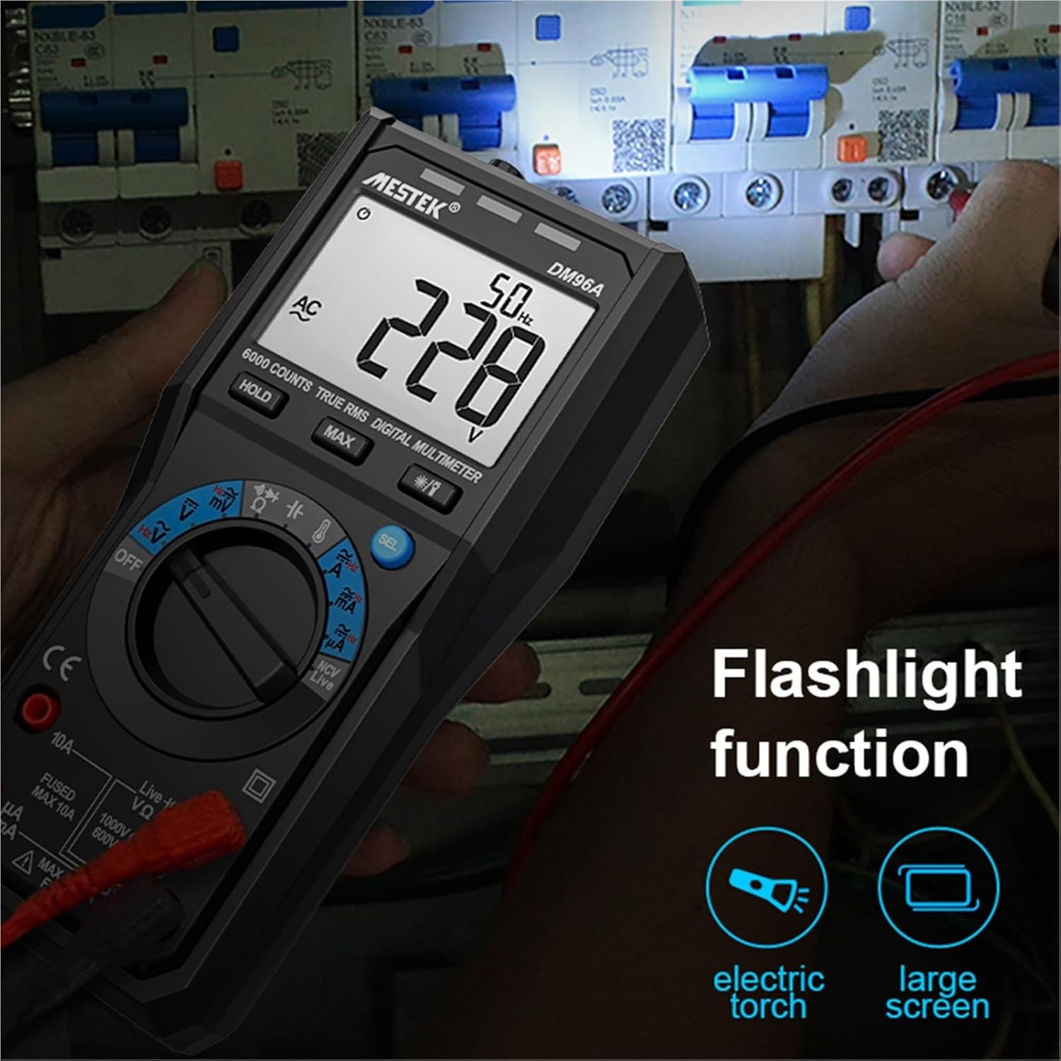 Auto Range Multimeter 6000 Counts Tester HD LCD Screen Digital Multimeter NCV Non Contact Measurement Smart Multimeters