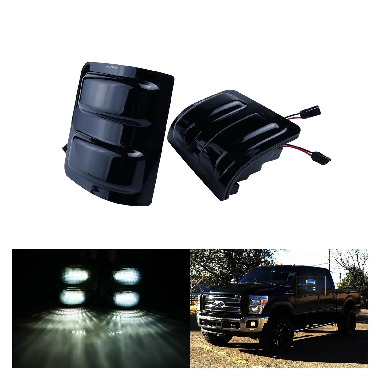 Intermitente de espejo retrovisor Lateral para F250 F350 F450 2008-2016