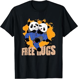Free Hugs Panda Brazilian BJJ Jiu-Jitsu T-Shirt