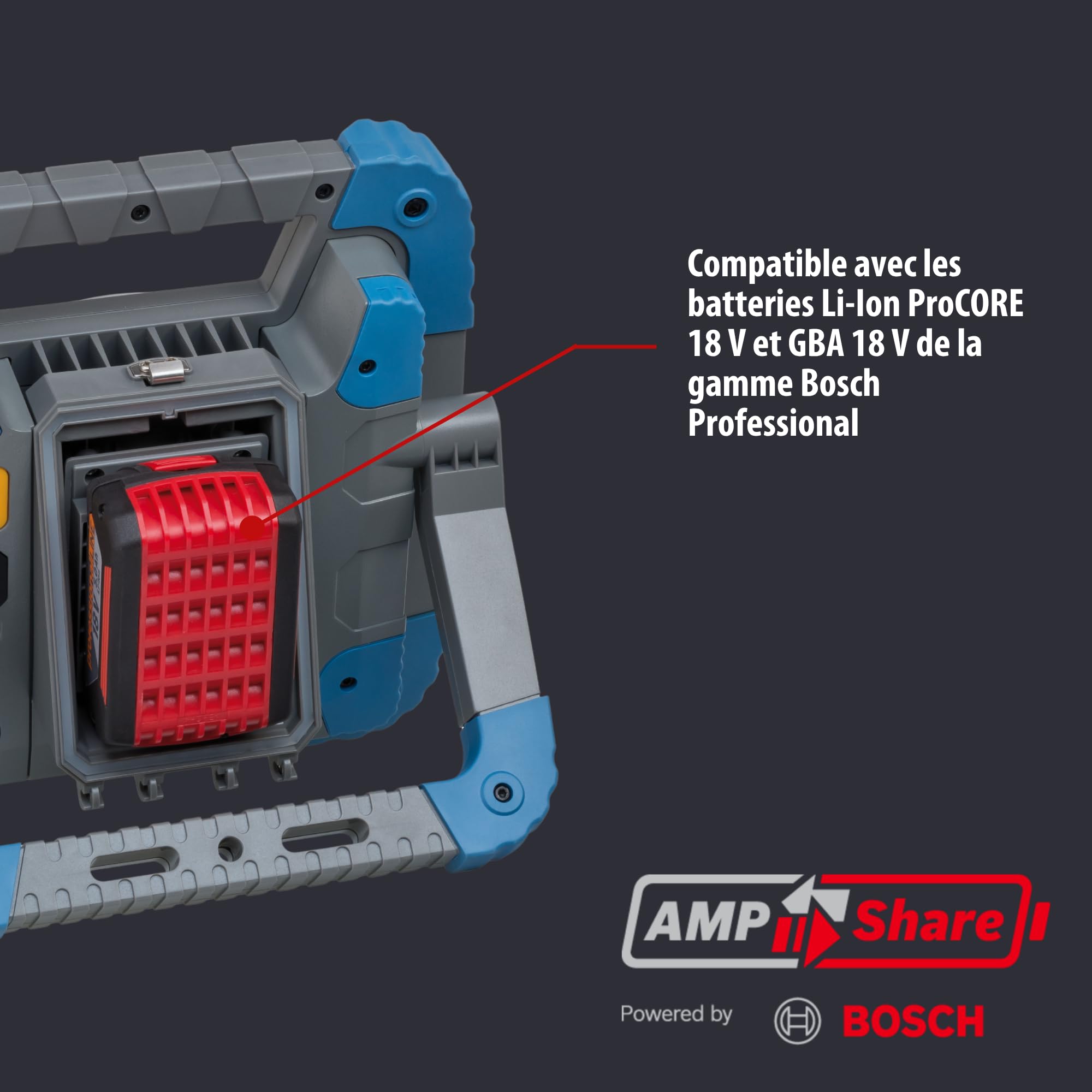 Brennenstuhl Projecteur de chantier LED BS 5000 MA rechargeable