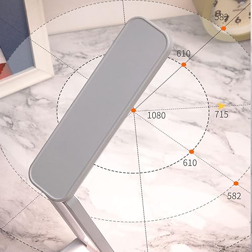 Miniatura 3 de BestAlice Lámpara de escritorio LED, lámpara de lectura de luz de escritorio regulable, plegable, portátil, 3 modos de iluminación, protección