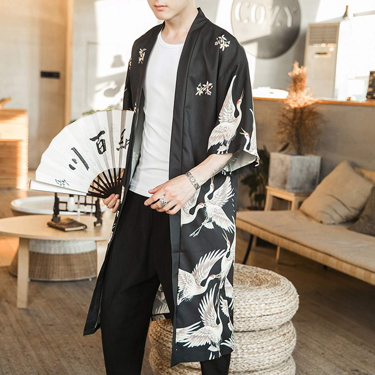 Seidarise Men's Demon Slayer Haori, Long Kimono Kuwait Ubuy