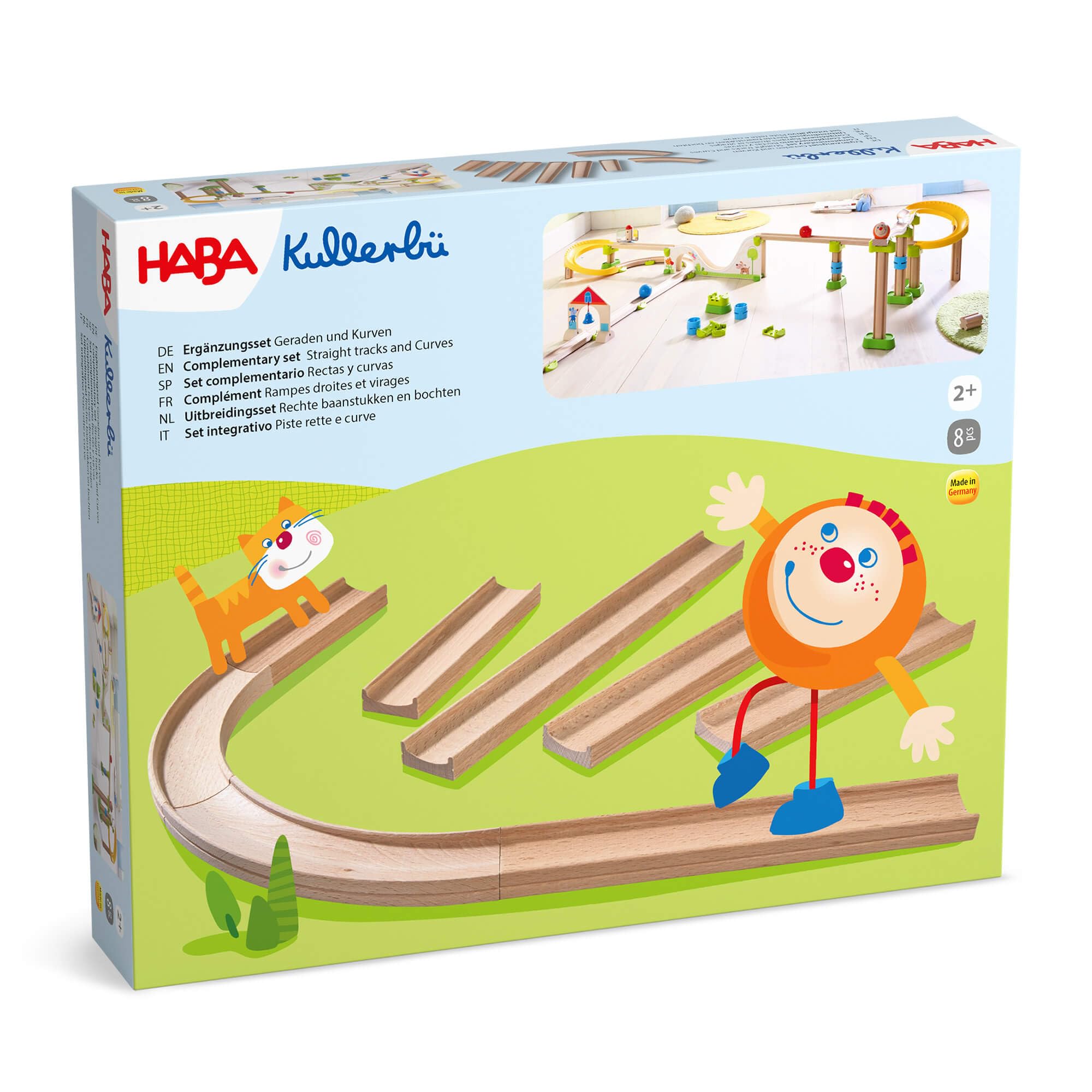 HABA 300851 - Kullerbü Ergänzungsset Geraden und Kurven