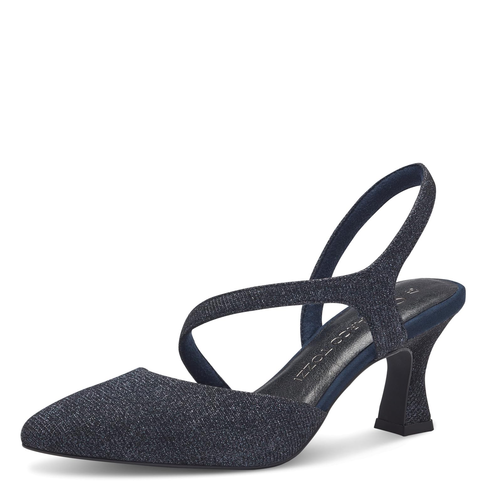 MARCO TOZZI Women's 2-29600-42 Sling, Navy Metallic, 5.5