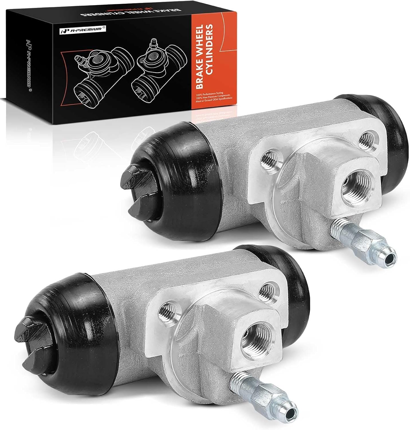 A-Premium Rear Drum Brake Wheel Cylinder Compatible with Select Nissan Models - Frontier 1998-2004, D21 1988-1994, Pickup 1995-1997, RWD, 2-PC Set - Replace# 44100EB70A, 441008Z500