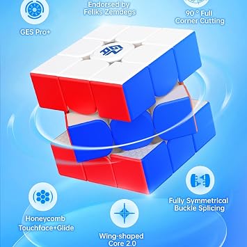 GAN 356 RS2 3x3x3 Speed Magic Cube GAN 356 R S 2 3x3 Magic Cube Gans 3 by 3 Educational GAN356 RS 2 Speed Puzzle