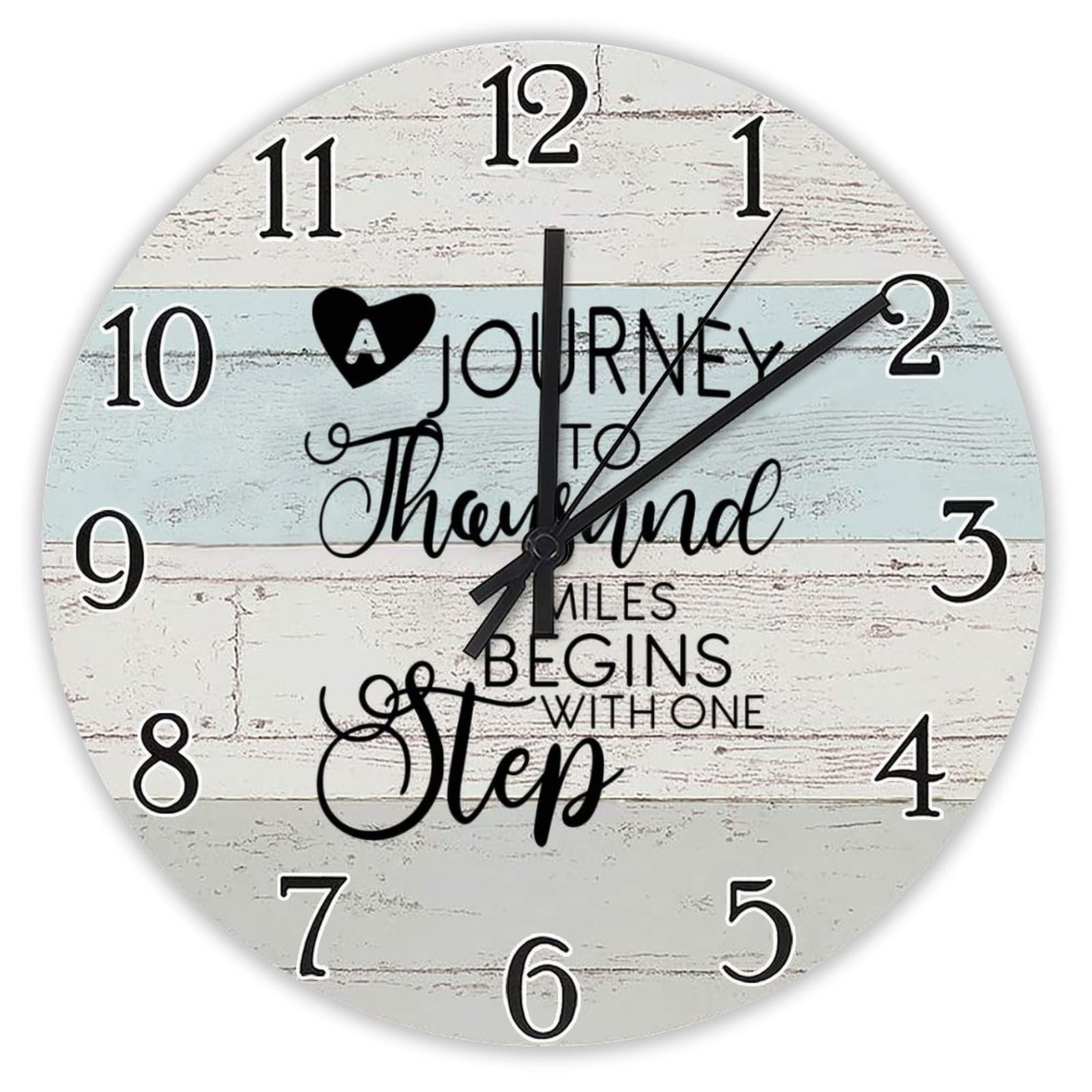 Horloge murale ronde en bois silencieuse pour travailler sans bruit au bureau