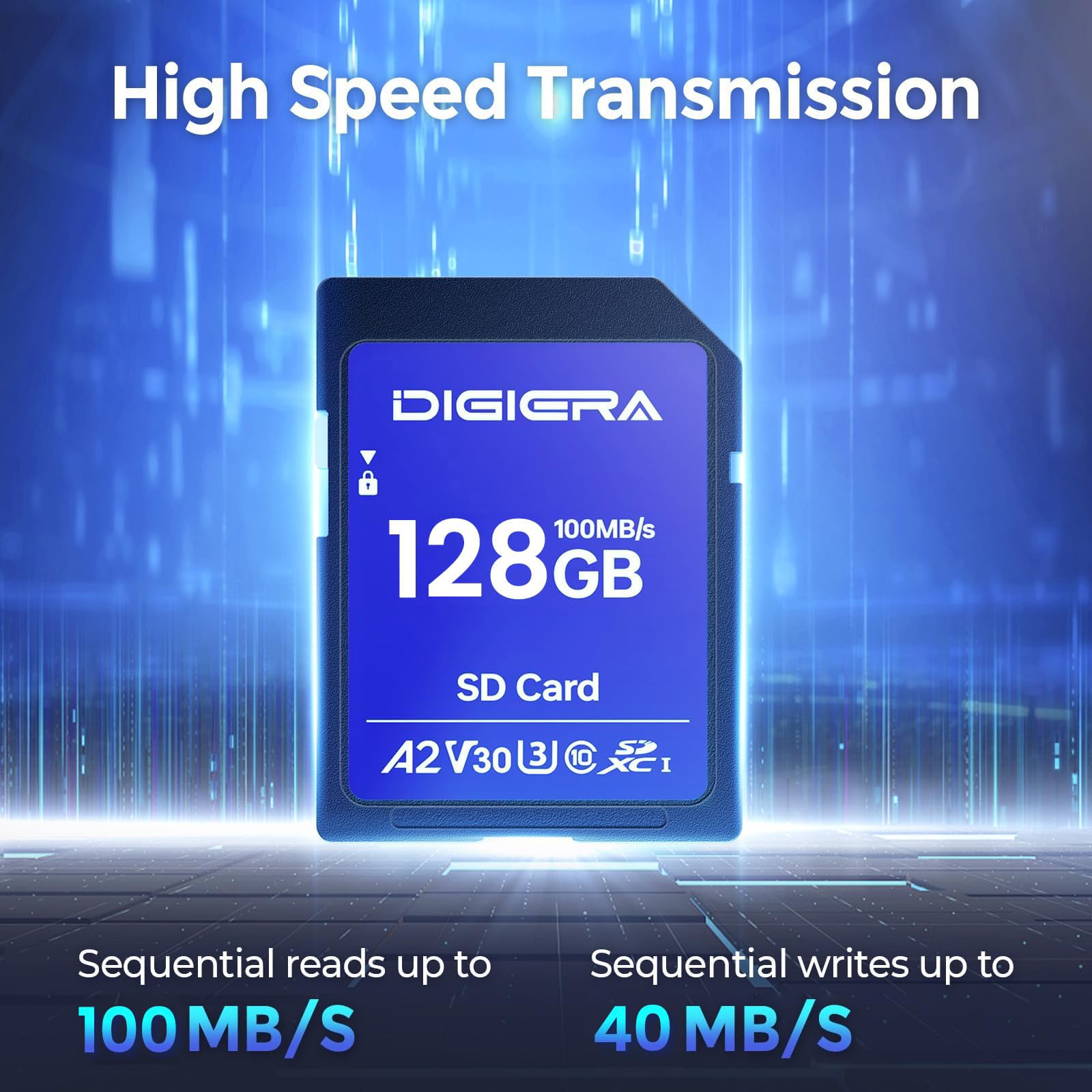 128 GB Tarjeta de Memoria SDXC UHS-I CS100 - hasta 100 MB/s, C10, U3, V30, 4K UHD, para Ordenadores, Cámaras Digitales, Dispositivos de Home Theatre y Sistemas de Navegación para Coche (Pack de 2)