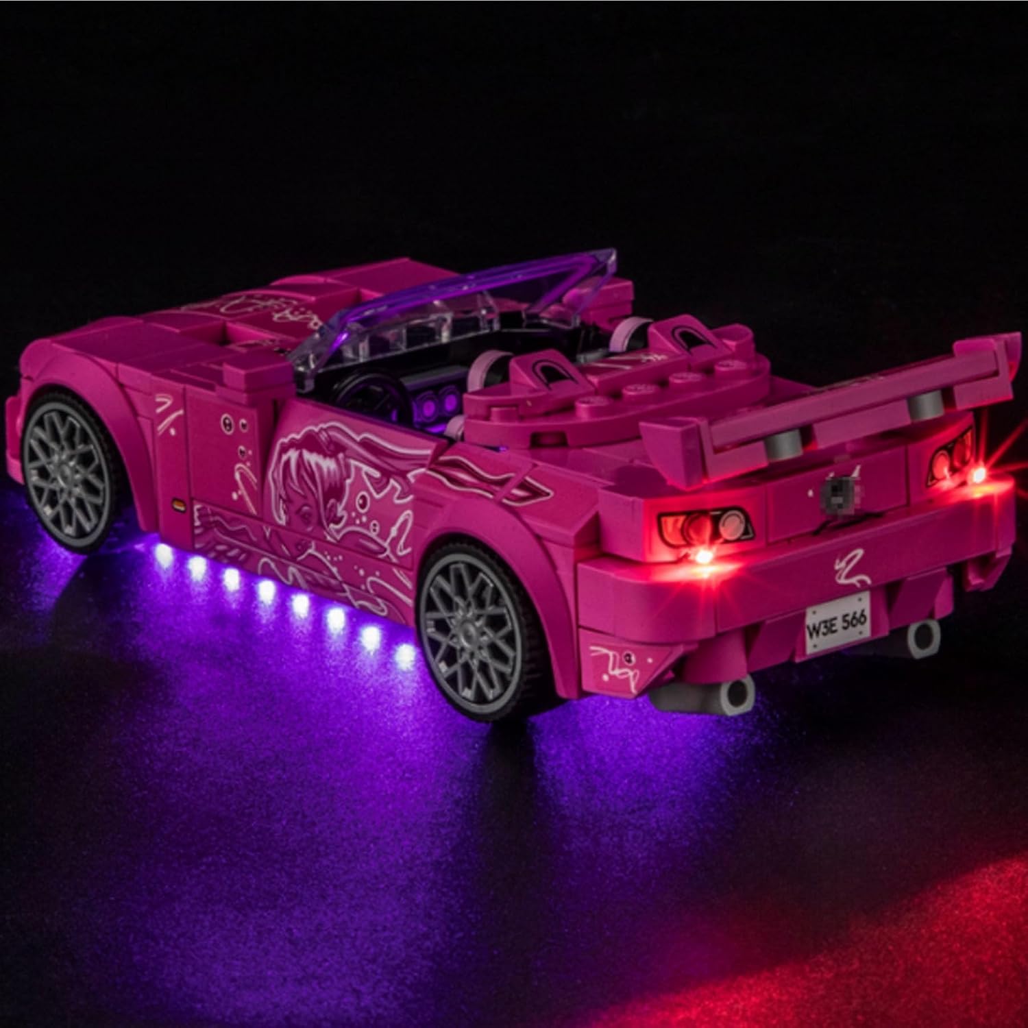 LED Lighting Kit Compatible with Lego 77241 Racing Car Series LED Light Set (Model Kit Not Included - Lighting Components Only)