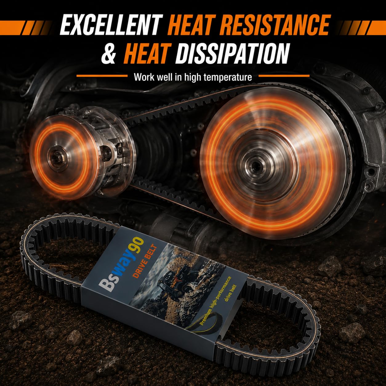 CVT Drive Belt Replace 3211180 Compatible with Polaris RZR 1000 900 XP XP4