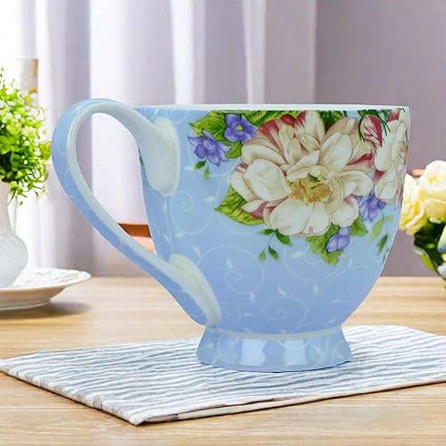 Miniatura 7 de Tazas de café de porcelana de hueso de 16 oz para mujeres, tazas de café, tazas de té, tazas de café novedosas, regalo para mujeres, mamá y amigos