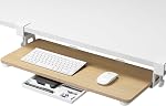 ETHU Keyboard Tray, 26.77" X 11.81" Large Size Keyboard Tray Under Desk with C Clamp-on Mount Easy to Install, Computer Keyboard Stand, Ergonomic Keyboard Tray for Home and Office (Black)