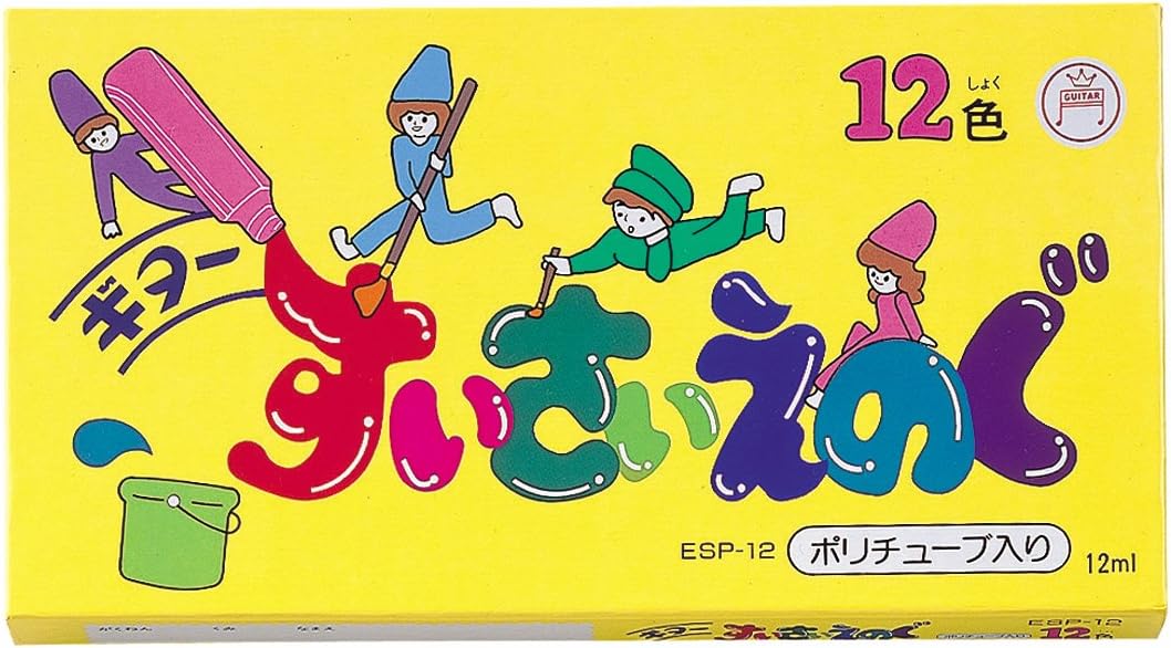 Teranishi Chemical ESP-12 Watercolor Guitar Paint, 0.4 fl oz (12 ml), 12 Colors, Junior Color Scheme