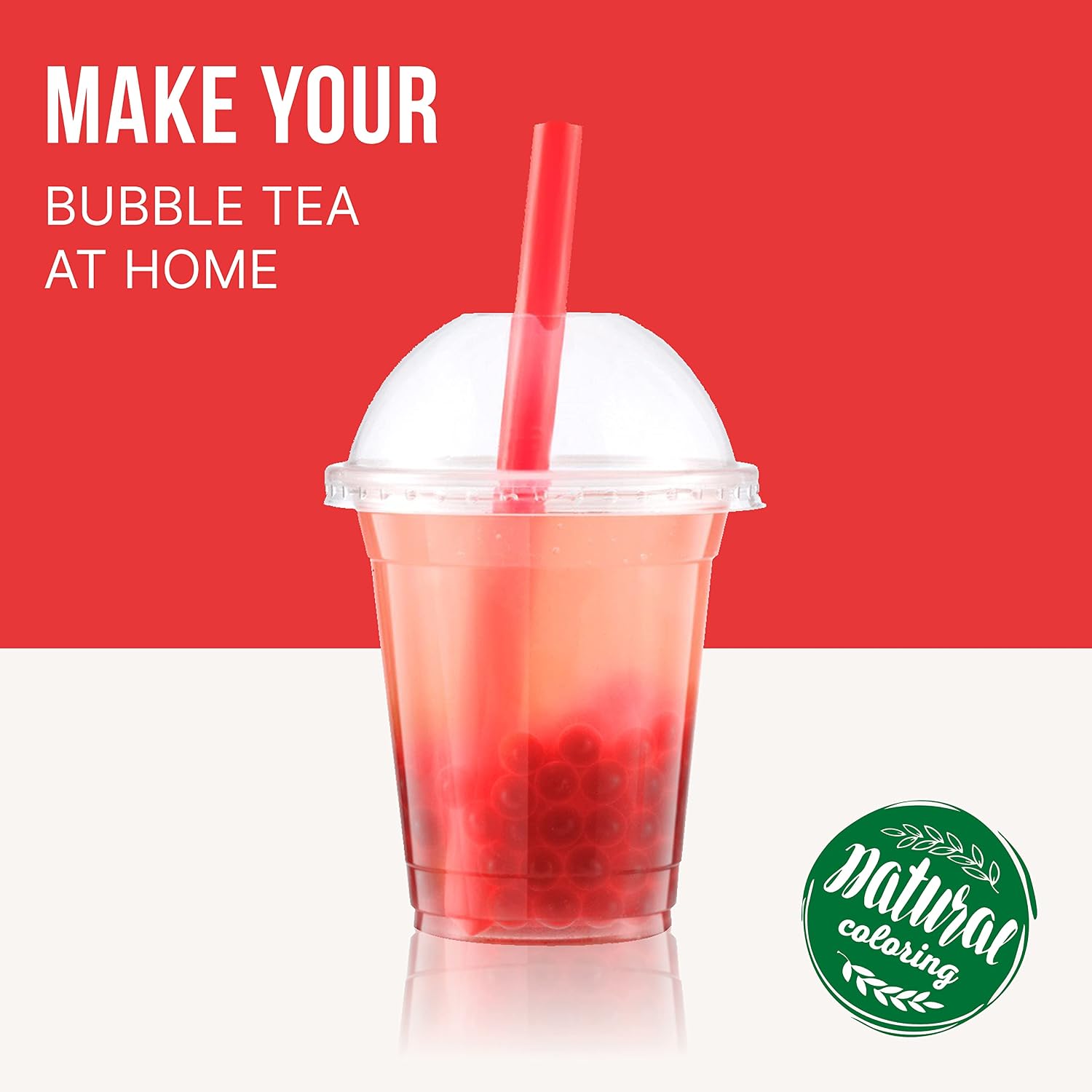 Popping Boba för bubbelté - Fruktpärlor, exploderande bubblor - 450 gram - jordgubbe - ING - Mise en situation et utilisation