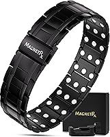 Vista 13 de MagnetRX® 3X Strength - Pulsera magnética para hombres de triple resistencia – Pulseras magnéticas de titanio para hombres – Cierre plegable premium