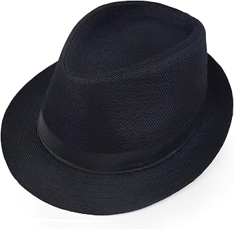Giroir 1920s Party Accessories Fedora Hats for Men Women Short Brim Unisex