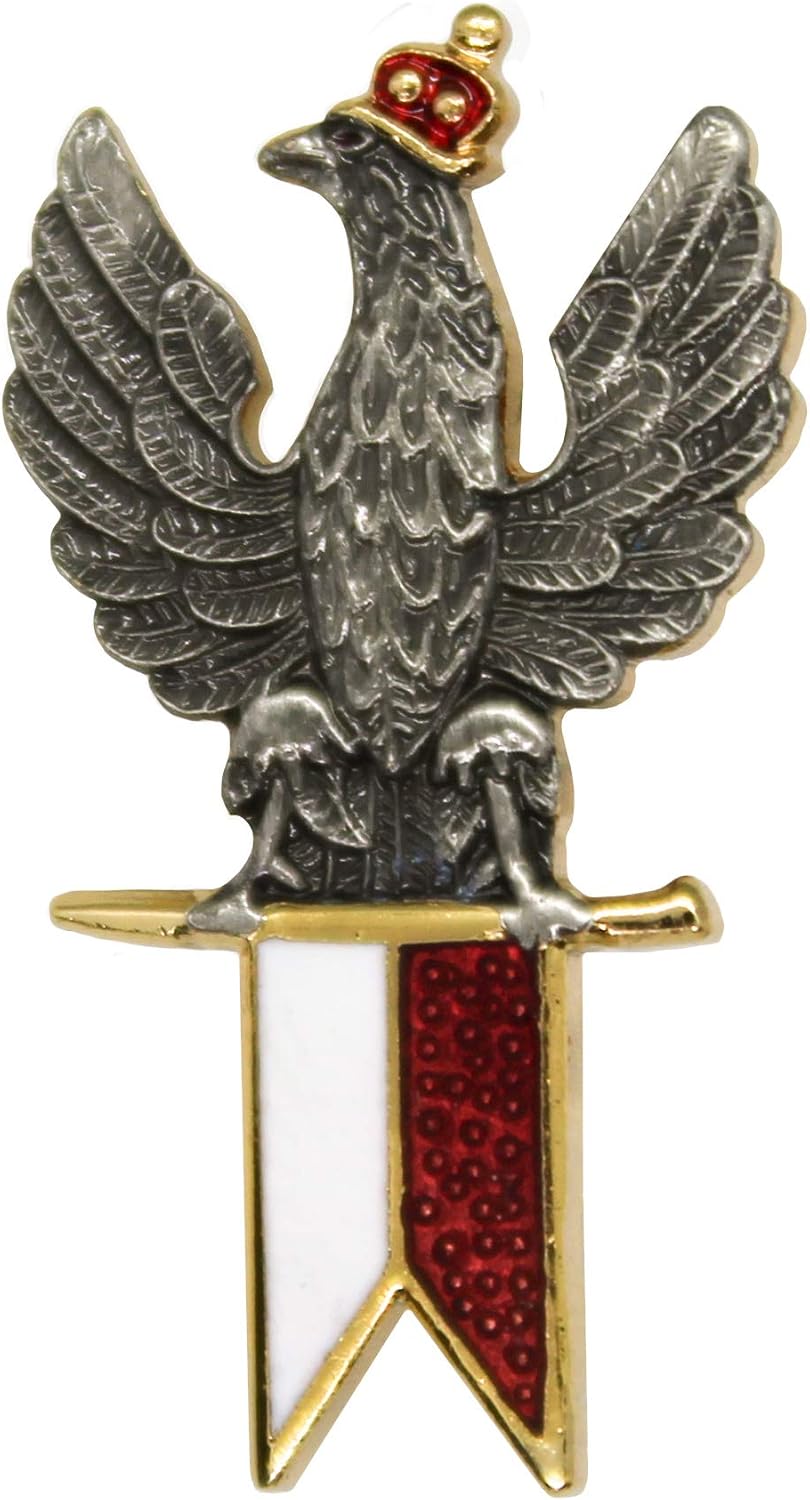 Polart | Polish Lapel Pin - Polska Pin with Butterfly Clutch - Poland Gifts for Suits, Bags, Hats, and Collectors of Jewelry Lapel Pins and Brooches (for Men & Women)