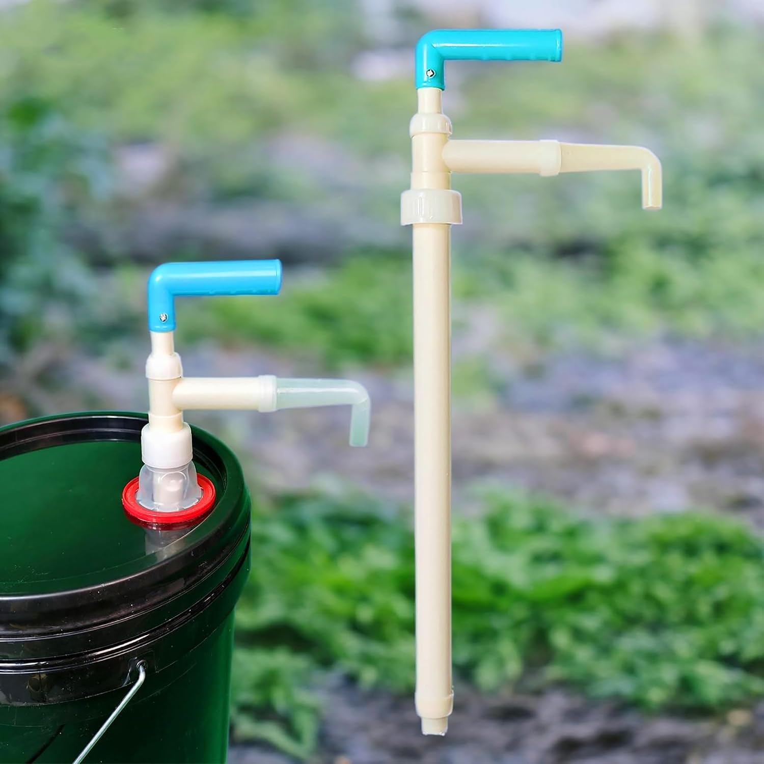 Fully Plastic Manual Oil Pump Slender Aspirator Water Pump for Dishwashing Liquid/Car Wash Soap/Honey/Engine Oil/Viscous Liquids/Lubricant/Laundry Detergent/Shampoo/Bleach