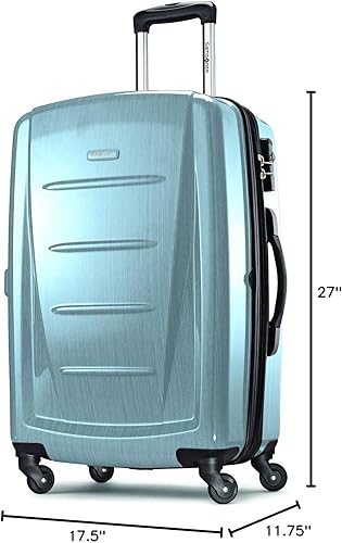Vista 258 de Samsonite Winfield 2 Equipaje rígido con ruedas giratorias, Azul profundo, Juego de 3 piezas (20/24/28)