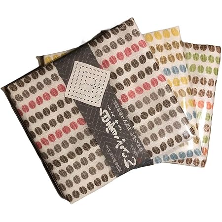 Amazon 白雪ふきん 白雪友禅ふきん Coffee Beans柄3色セット グァテマラピンク コロンビアブルー ブラジルオレンジ ふきん オンライン通販