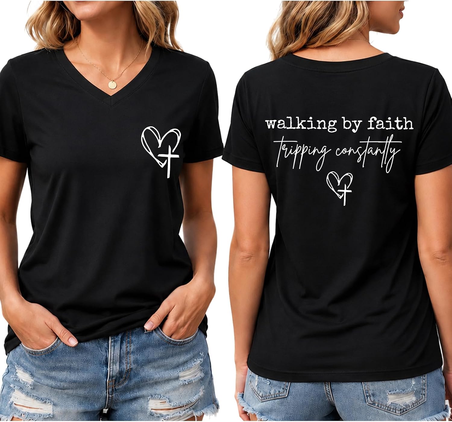 Christian Shirts Need Prayer Tap My Shoulder Shirt Walk By Faith Tshirt