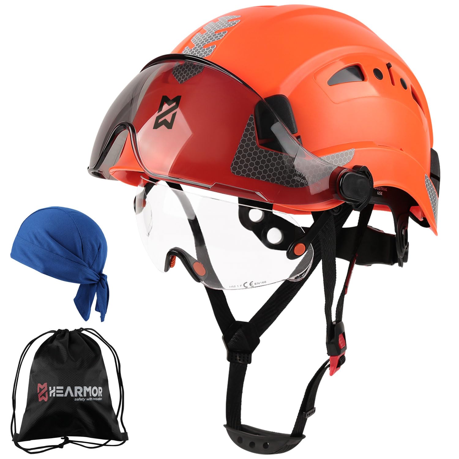 HEARMOR Safety Headgear, Protection Helmet ANSI Z89.1 & EN397 Certified, Lightweight, Breathable Work Headset with 6-Point Suspension, Perfect for Industrial and Construction Fields