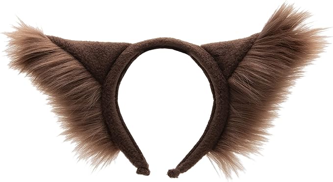 Pawstar Classic Wolf Ear Headband - Brown