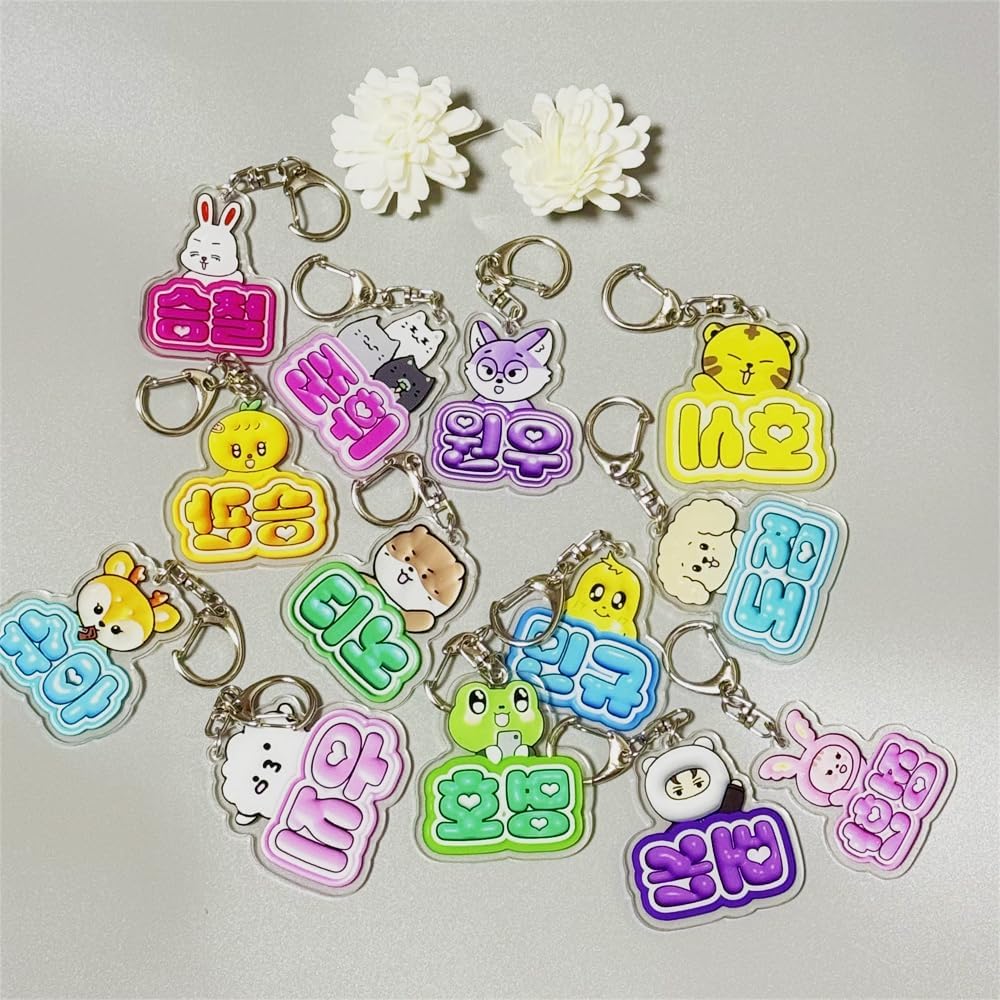 FATKAKI Cute Keychain JEONGHAN JOSHUA JUN HOSHI VERNON DINO WONWOO