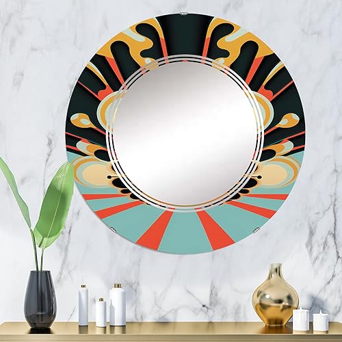 Miniatura 2 de Blue Moon Rising II - Espejo de tocador, espejos de baño, espejos de pared para sala de estar, dormitorio, espejo redondo, grande, 24 x 24 pies, 32